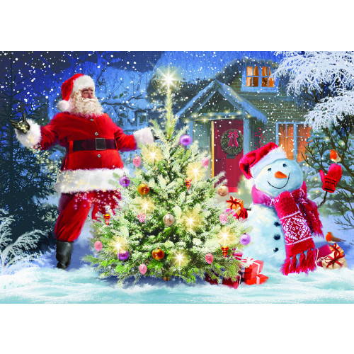 Santa and Snowman - Christmas Card Pack 