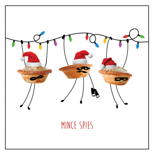Mince Spies - Small Christmas Card Pack 