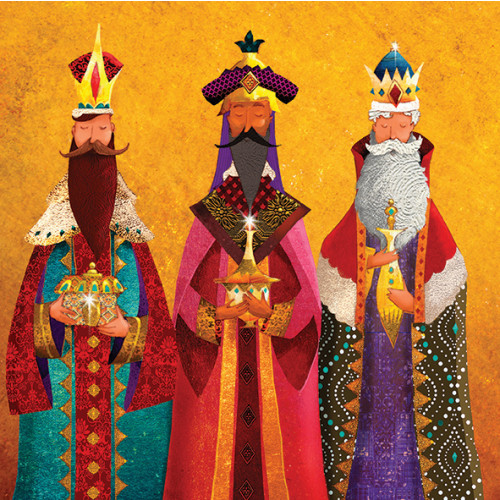 Kings Bearing Gifts - Small Christmas Card Pack