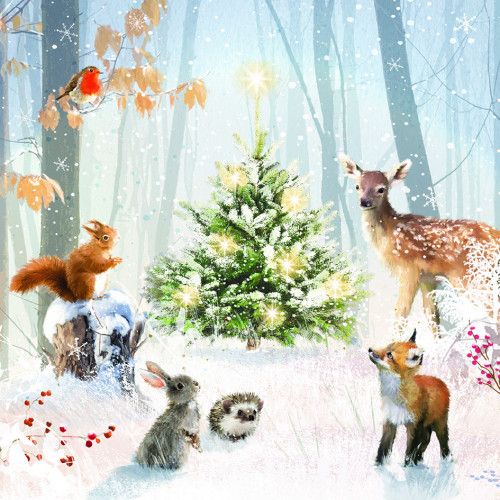Woodland Gathering - Small Christmas Card Pack 