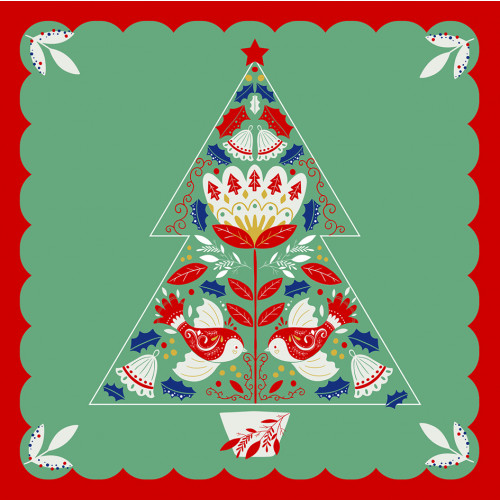 Scandi Tree - Large Christmas Card Pack 