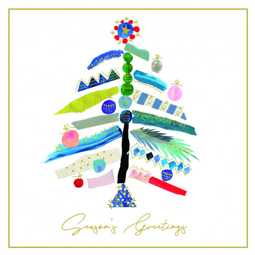 Fun Festive Tree - Small Christmas Card Pack 