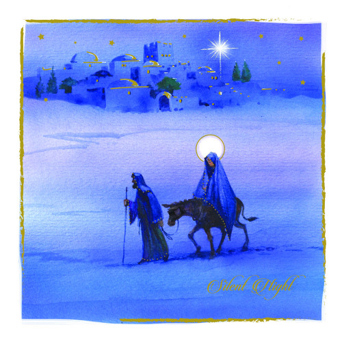 Through the desert- Foil Christmas Card Pack