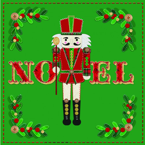 Stitched Nutcracker - Small Christmas Card Pack 
