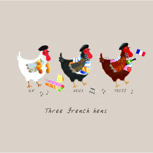 three French hens 