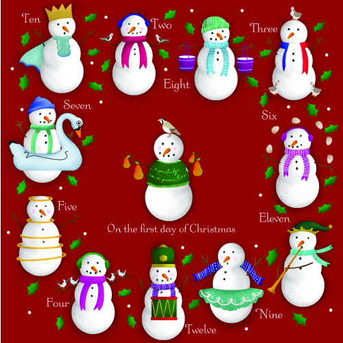 12 snowmen of Christmas