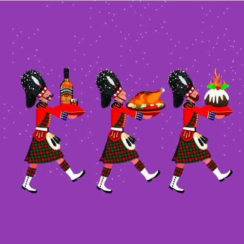 Scots guards- Large Christmas Card Pack