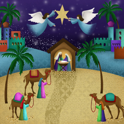 *Blessed Nativity - Small Christmas Card Pack