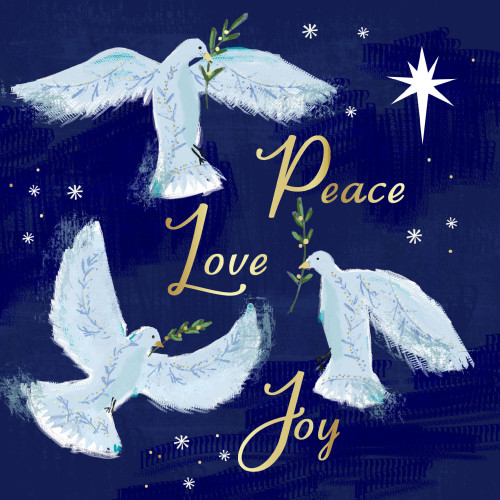 Peace, Love and Joy - Small Christmas Card Pack