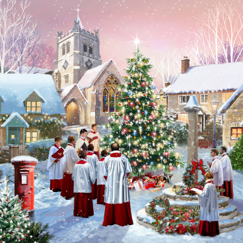 *Church On The Hill - Small Christmas Card Pack