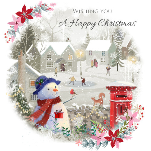 Snowman Pond - Large Christmas Card Pack
