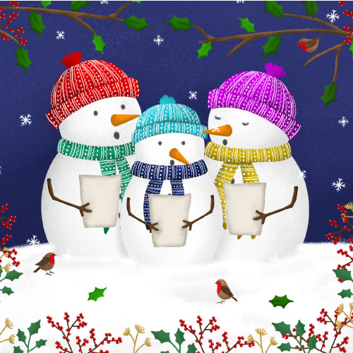 *Snowman Carols - Small Christmas Card Pack