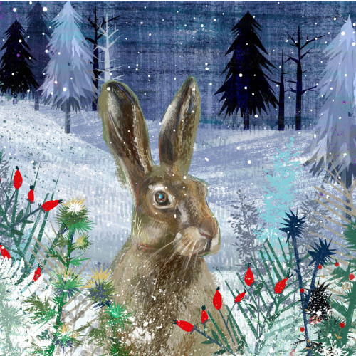 *Winter Hare - Small Christmas Card Pack