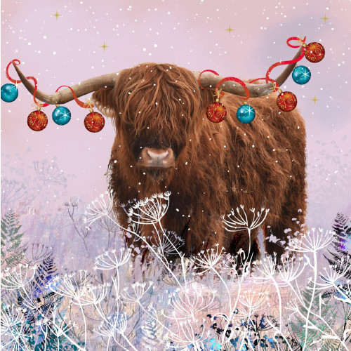 *Wild Flowers Highland - Small Christmas Card Pack