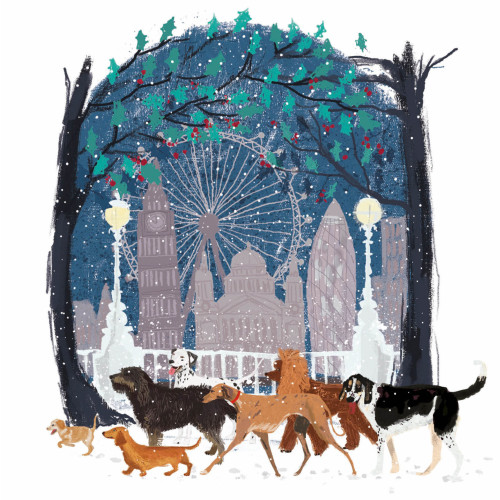 *A Stroll In London - Small Christmas Card Pack