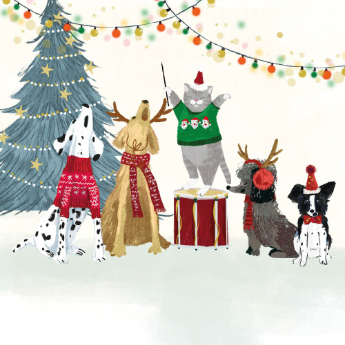 *Doggy Choir - Small Christmas Card Pack