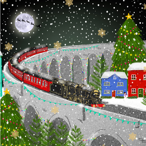 *Christmas Train - Small Christmas Card Pack