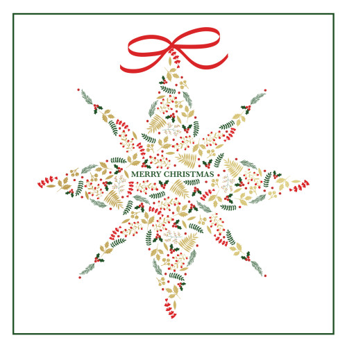 *Christmas Star - Large Metallic Christmas Card Pack