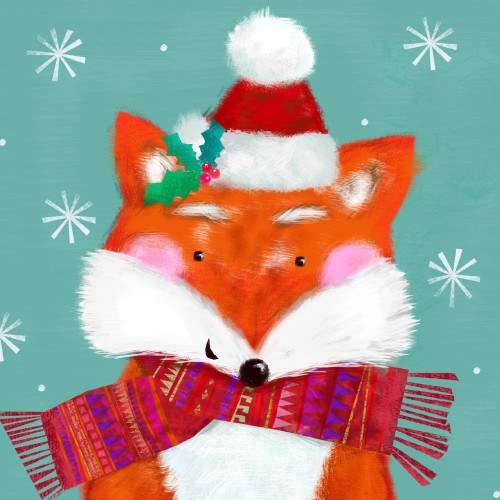 *Xmas Fox - Small Christmas Card Pack
