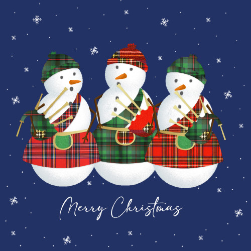 *Scottish Snowmen - Small Christmas Card Pack