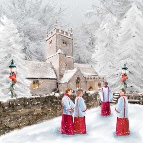 Festive Choir Boys Large Christmas Card Pack Christmas Card Printers