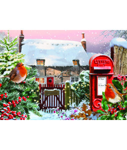 Robins and Cottage - Christmas Card Pack