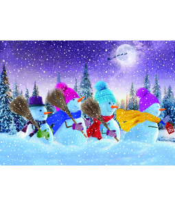 Marching Snowmen - Christmas Card Pack