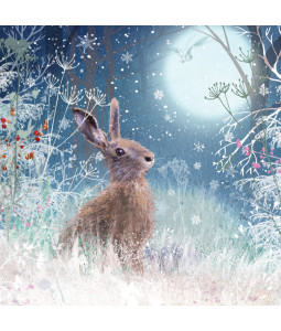 Moonlight Hare - Small Christmas Card Pack