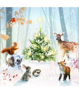 Woodland Gathering - Small Christmas Card Pack
