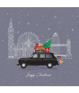 London Taxi - Large Christmas Card Pack 