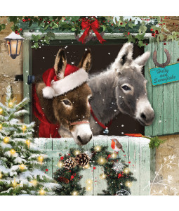 Holly and Snowflake - Small Christmas Card Pack