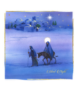 *Through the Desert- Large Metallic Christmas Card Pack