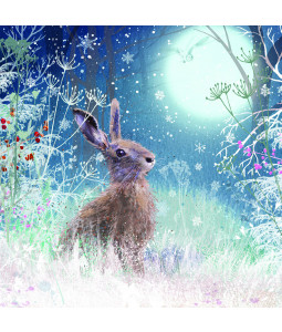 Moonlight Hare - Large Christmas Card Pack (