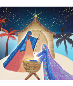 Blessed Under The Stars - Large Christmas Card Pack