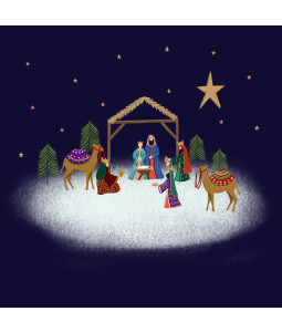 Away In A Manger - Large Christmas Card Pack