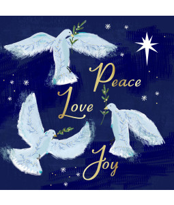 Peace, Love and Joy - Small Christmas Card Pack