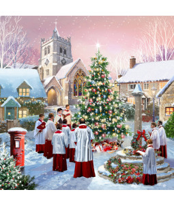 * Church On The Hill - Small Christmas Card Pack