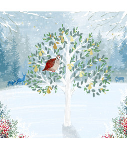Partridge In A Pear Tree - Small Christmas Card Pack