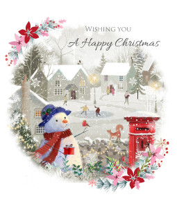 Snowman Pond - Small Christmas Card Pack