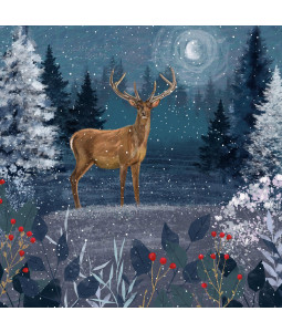 Midnight Stag - Small Christmas Card Pack