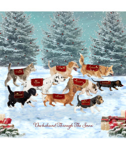 Santa's Dogs - Small Christmas Card Pack