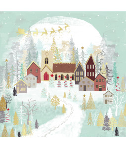 Village Church - Large Christmas Card Pack