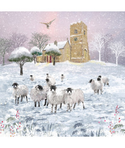 *Flock To The Church - Small Christmas Card Pack