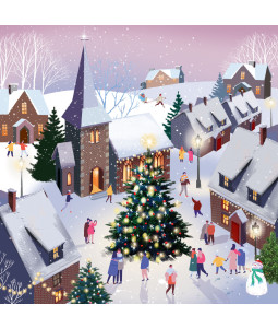 Village Rooftops - Small Christmas Card Pack