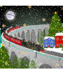 Christmas Train - Small Christmas Card Pack