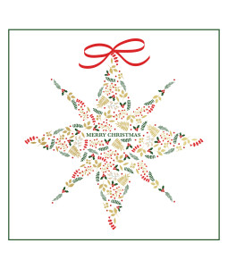 Christmas Star - Large Metallic Christmas Card Pack