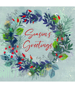 Winter Wreath - Large Christmas Card Pack
