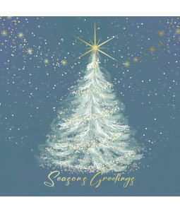 *Bright Star Tree - Foil Christmas Card Pack