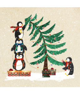 Penguin Tree - Small Christmas Card Pack