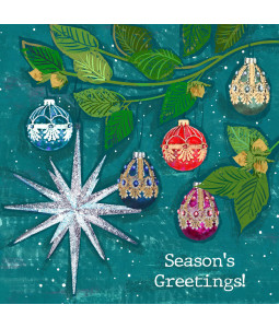 *Baubles - Small Christmas Card Pack
